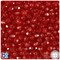 BeadTin Dark Ruby Transparent 6mm Faceted Round Plastic Craft Beads (600pcs)